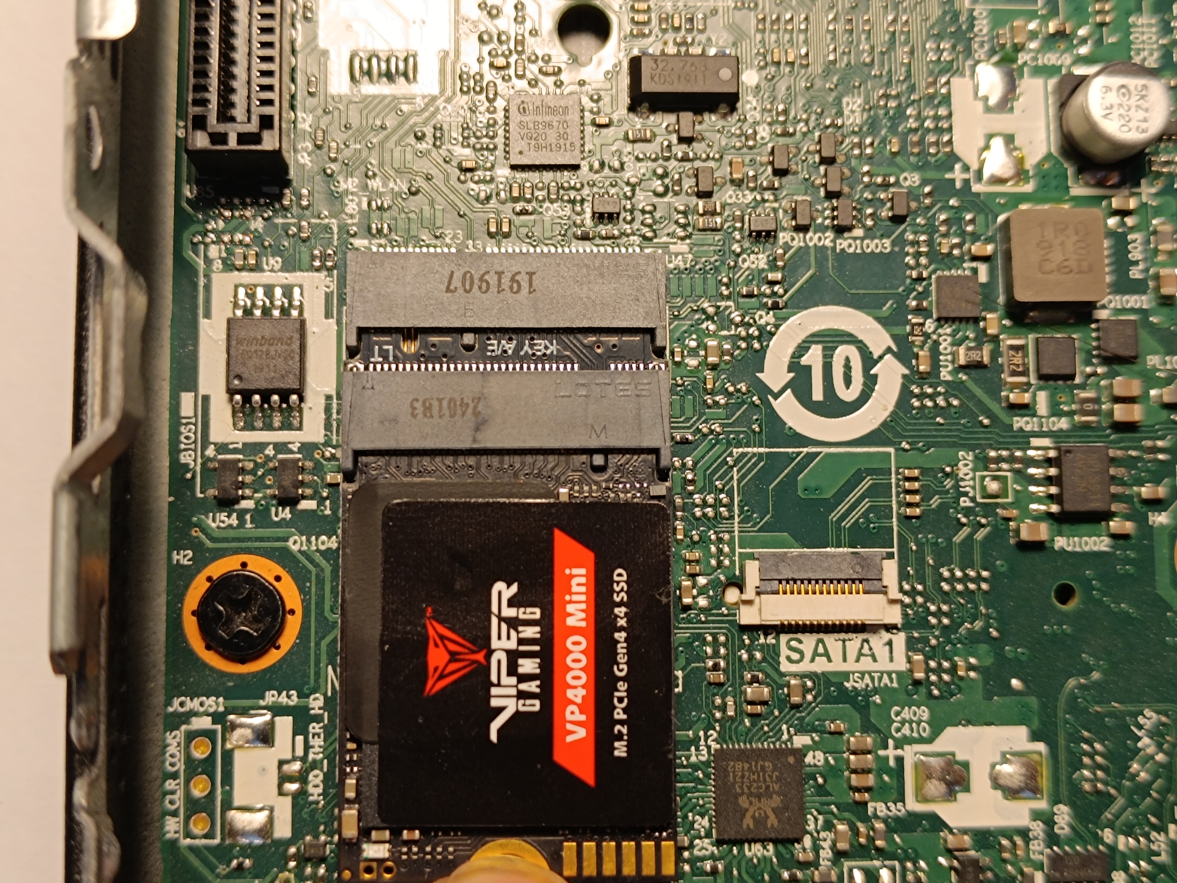 Photo NVMe en place